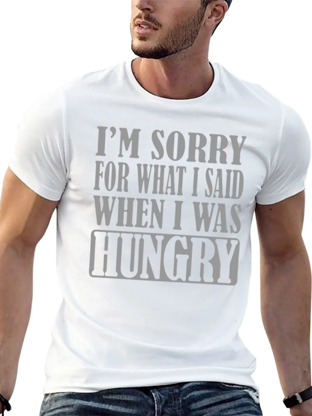 Hungry Apology T-Shirt - Funny Slogan Tee product image 12