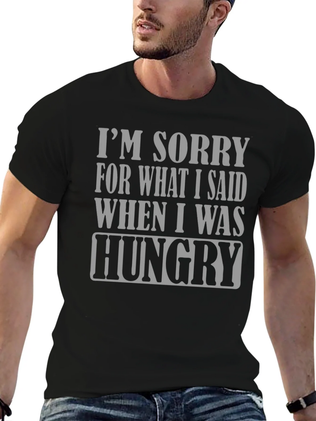 Hungry Apology T-Shirt - Funny Slogan Tee product image 6