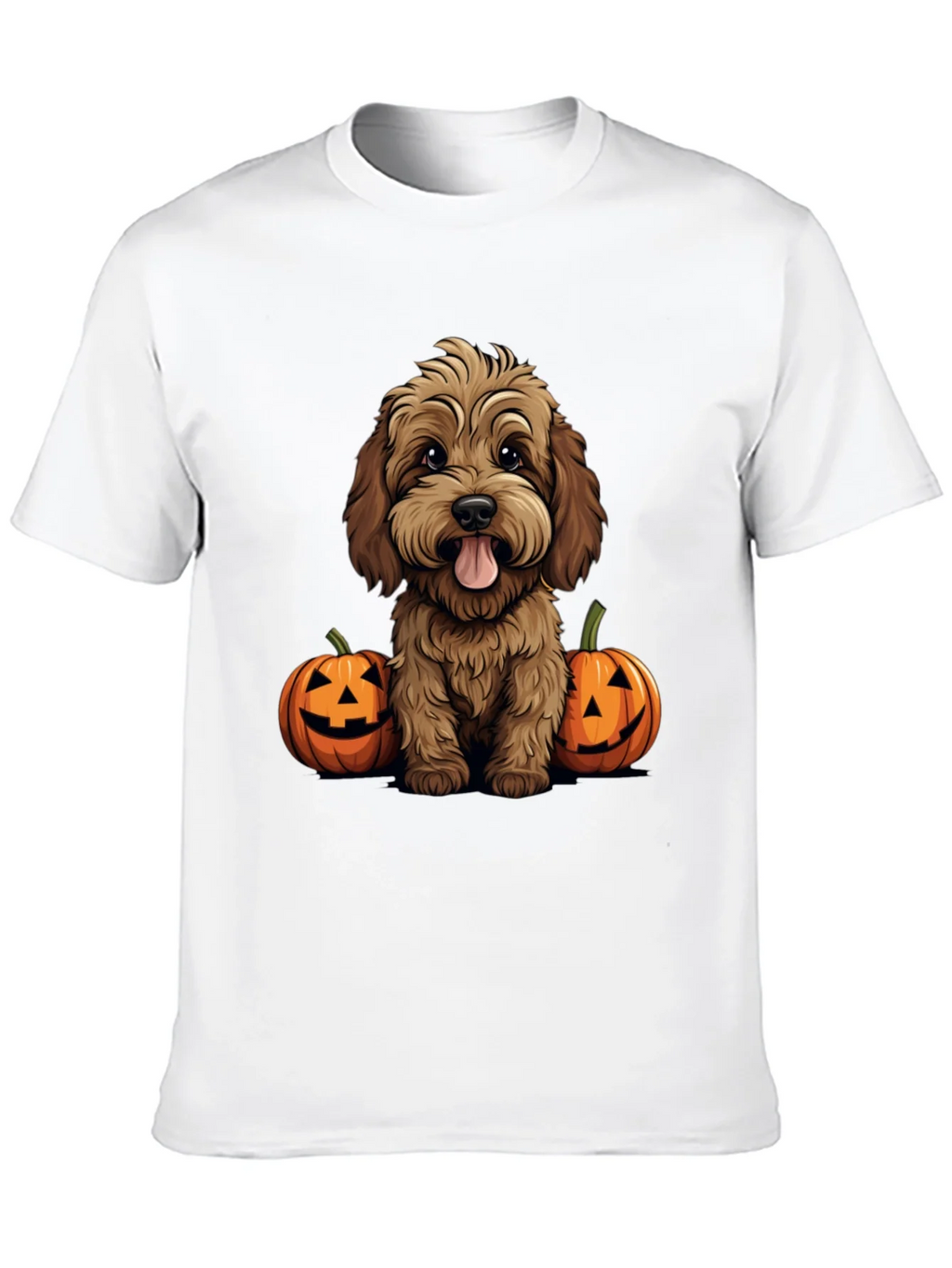 Halloween Dog Lover T-Shirt - Cute Puppy & Pumpkins product image 9