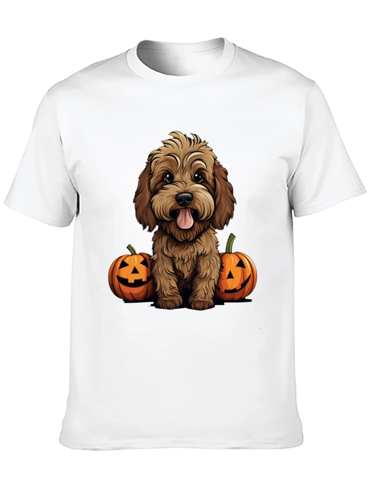 Halloween Dog Lover T-Shirt - Cute Puppy & Pumpkins product image 9