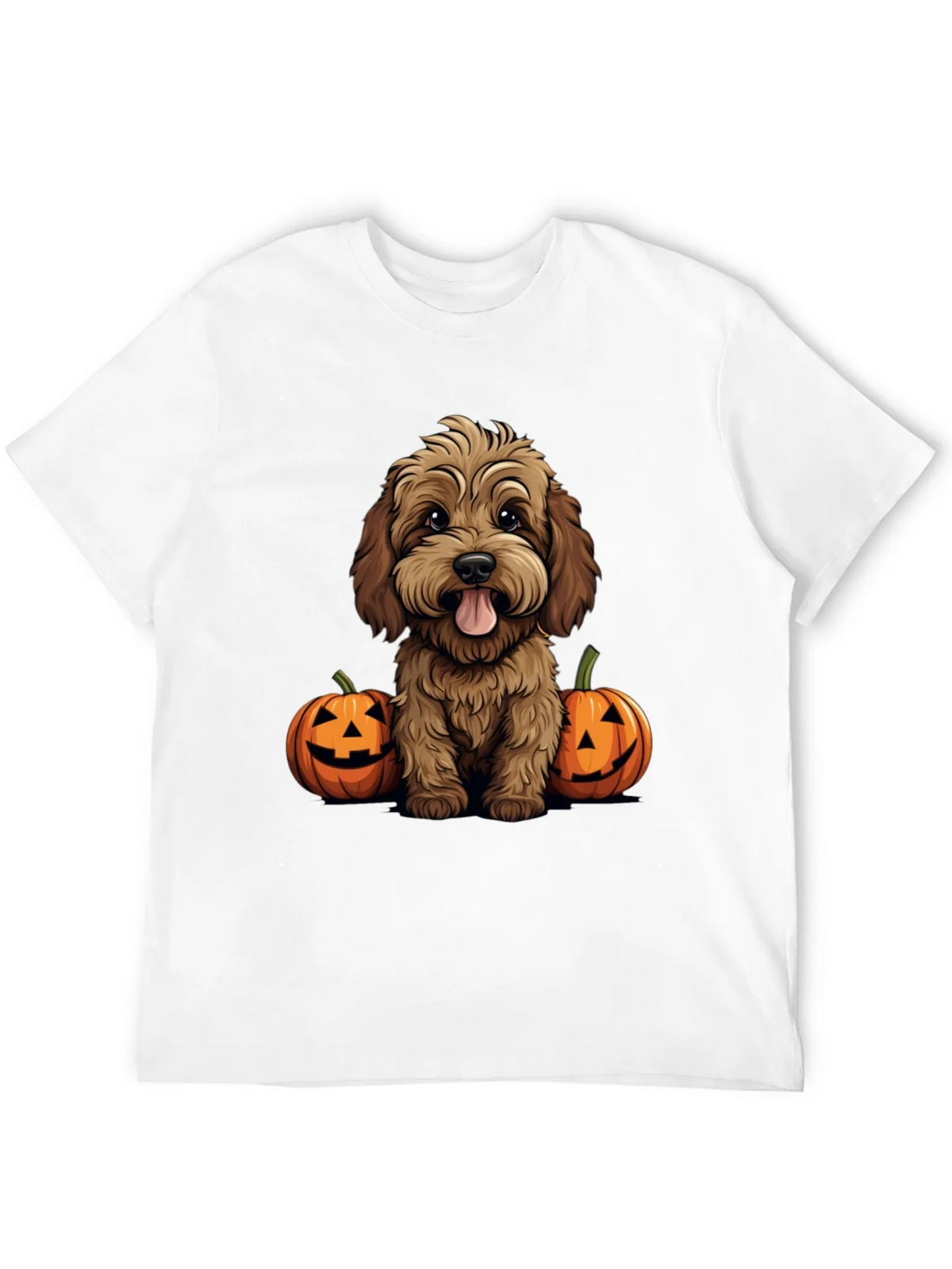 Halloween Dog Lover T-Shirt - Cute Puppy & Pumpkins product image 11