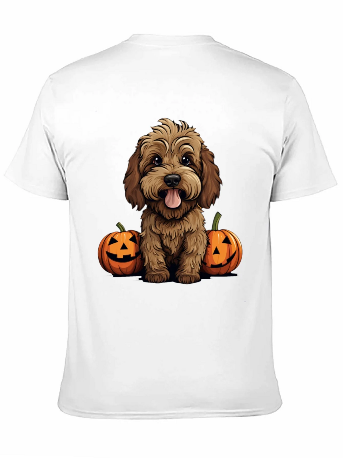 Halloween Dog Lover T-Shirt - Cute Puppy & Pumpkins product image 10