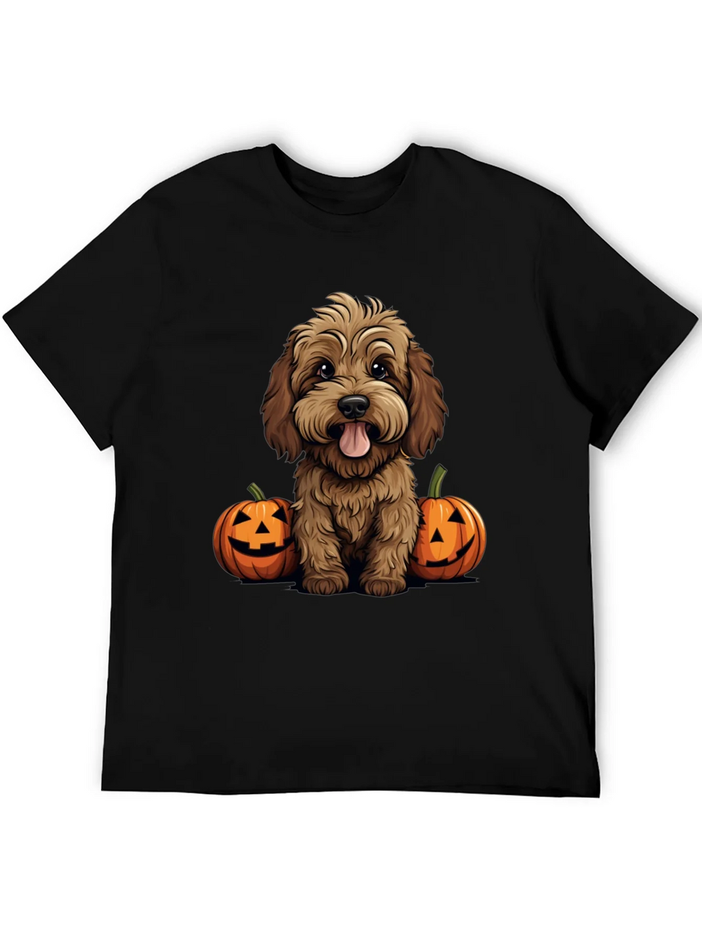 Halloween Dog Lover T-Shirt - Cute Puppy & Pumpkins product image 5