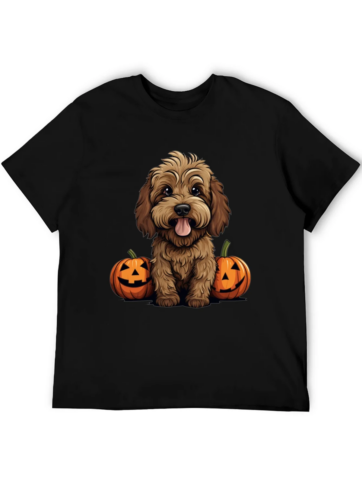 Halloween Dog Lover T-Shirt - Cute Puppy & Pumpkins product image 5