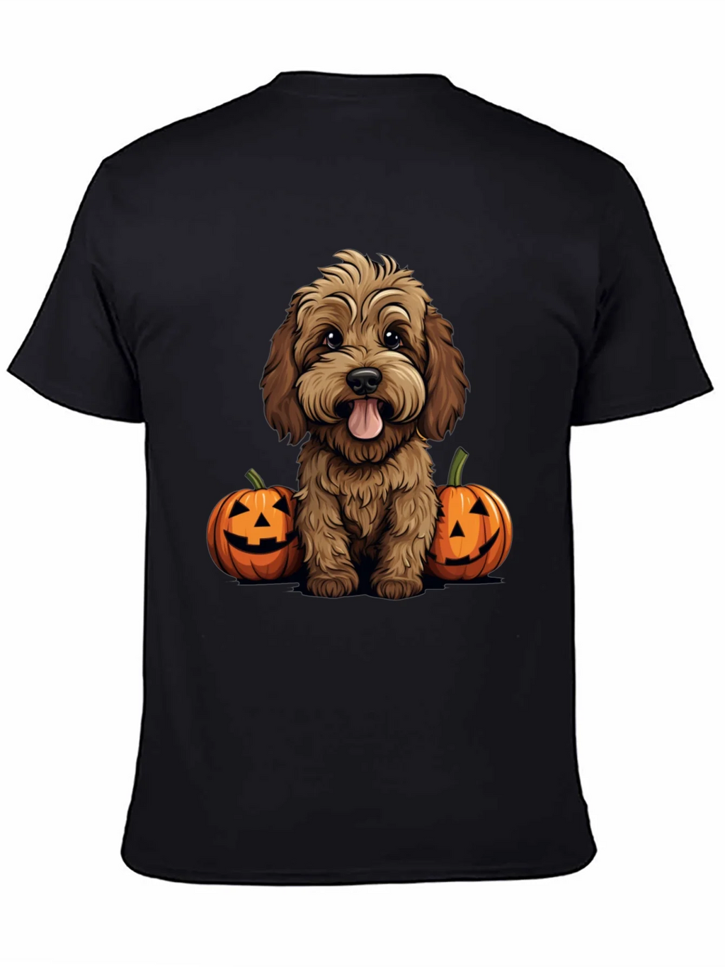Halloween Dog Lover T-Shirt - Cute Puppy & Pumpkins product image 4