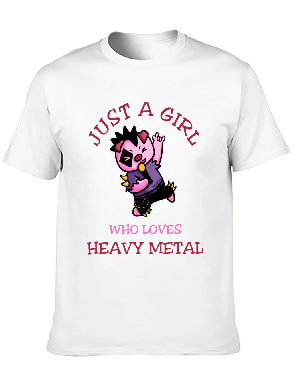 Just a Girl Who Loves Heavy Metal T-Shirt product image 9