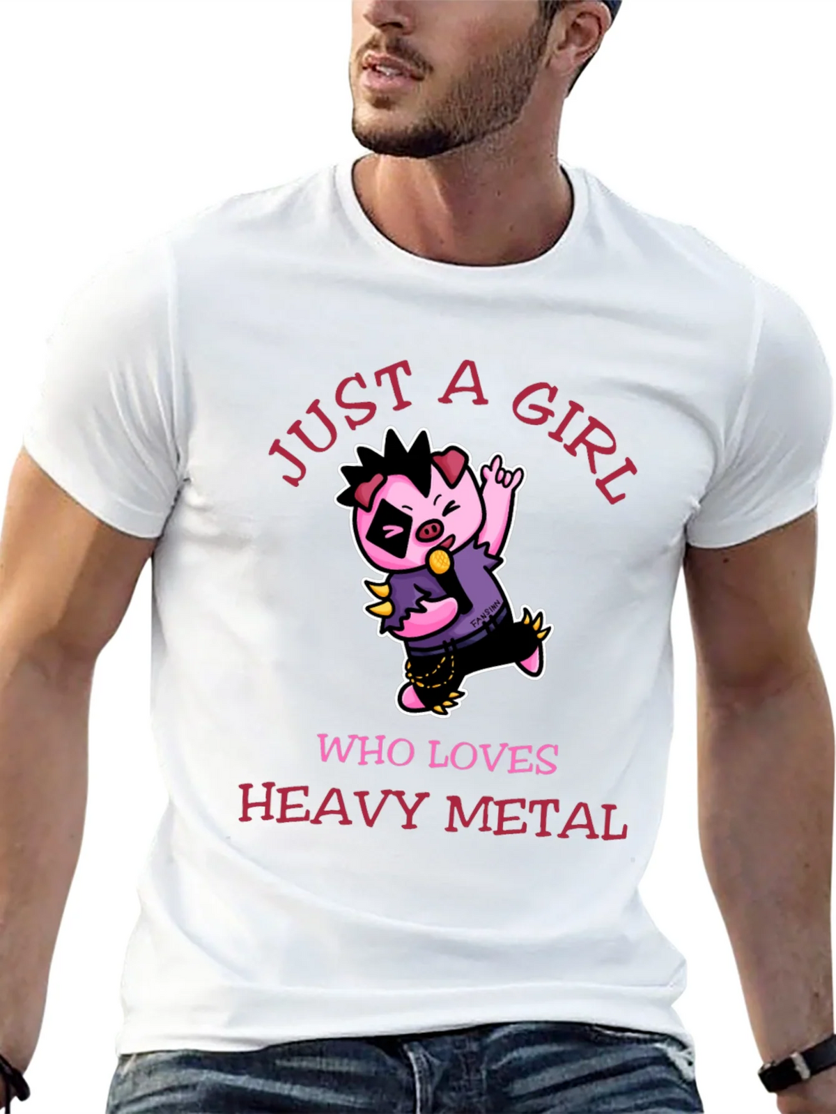Just a Girl Who Loves Heavy Metal T-Shirt product image 12