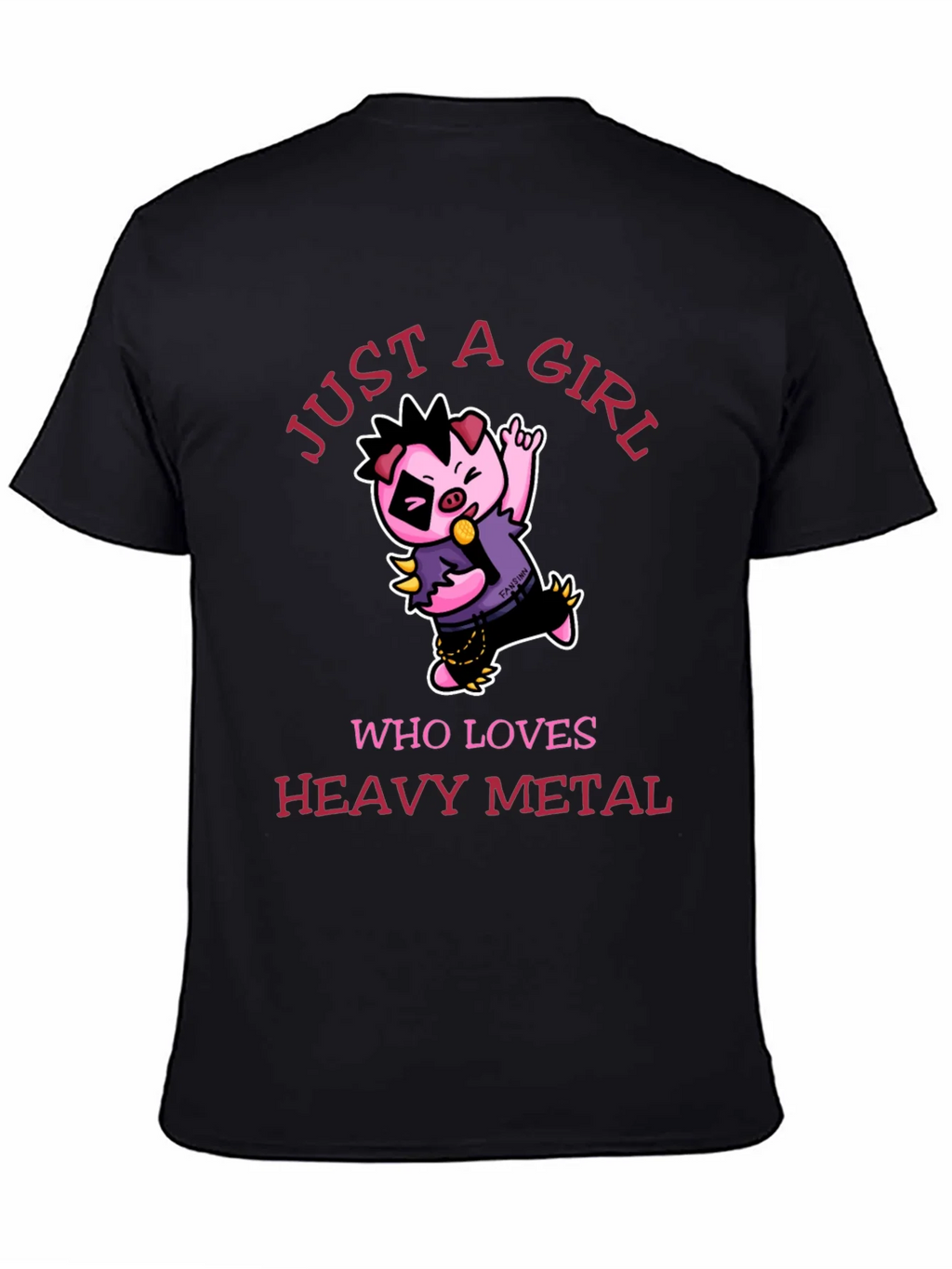 Just a Girl Who Loves Heavy Metal T-Shirt product image 4