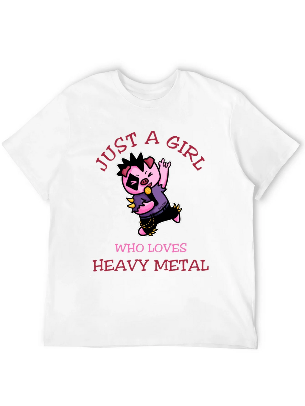 Just a Girl Who Loves Heavy Metal T-Shirt product image 11