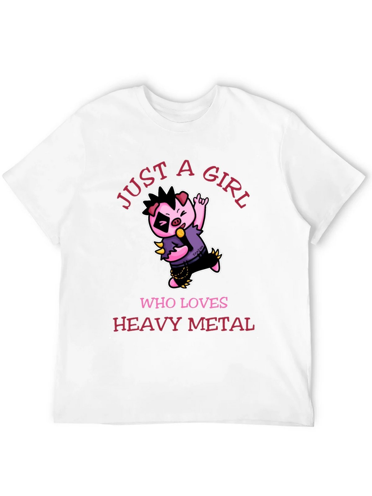 Just a Girl Who Loves Heavy Metal T-Shirt product image 11