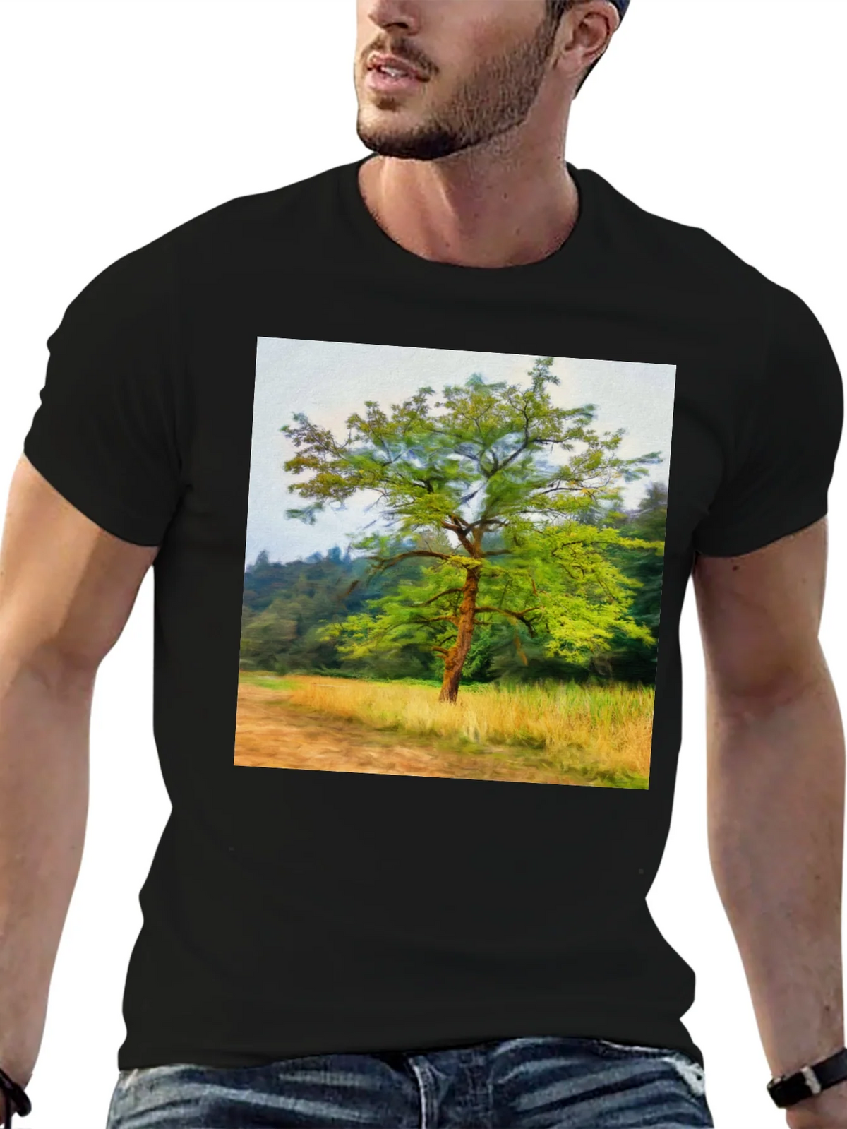 Tree Graphic Black T-Shirt - Nature Inspired Tee product image 6
