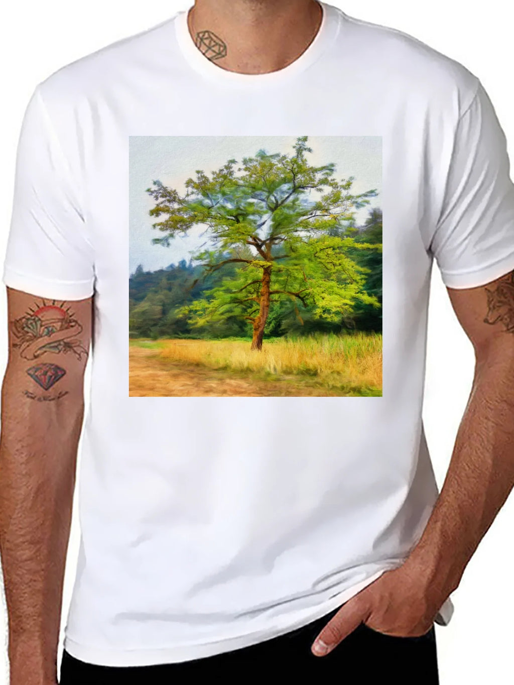 Tree Graphic Black T-Shirt - Nature Inspired Tee product image 7