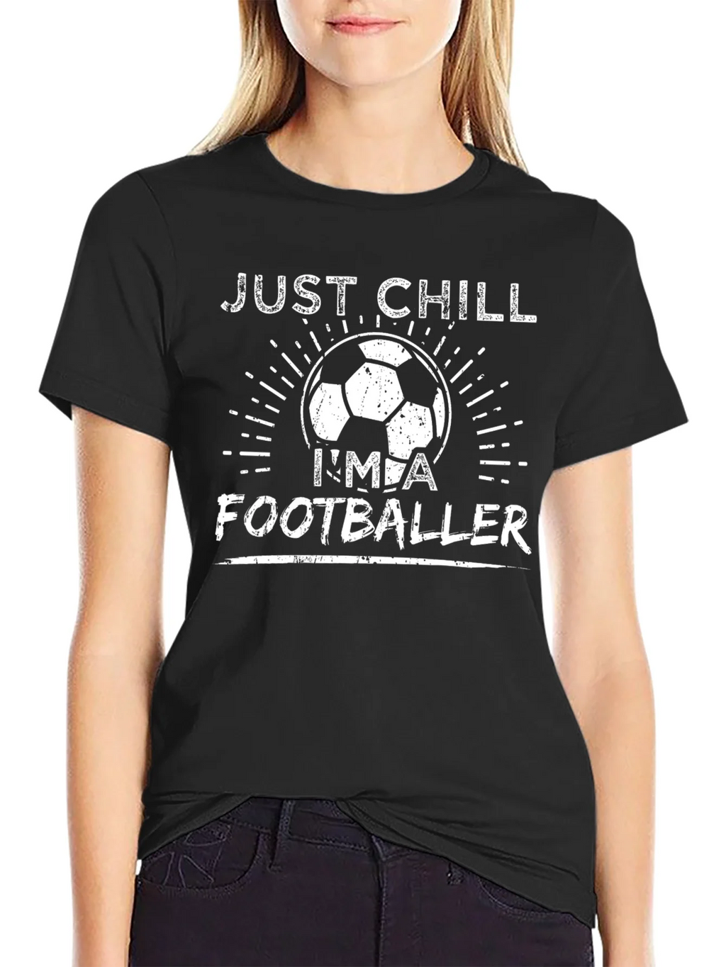Just Chill Im A Footballer T-Shirt product image 2