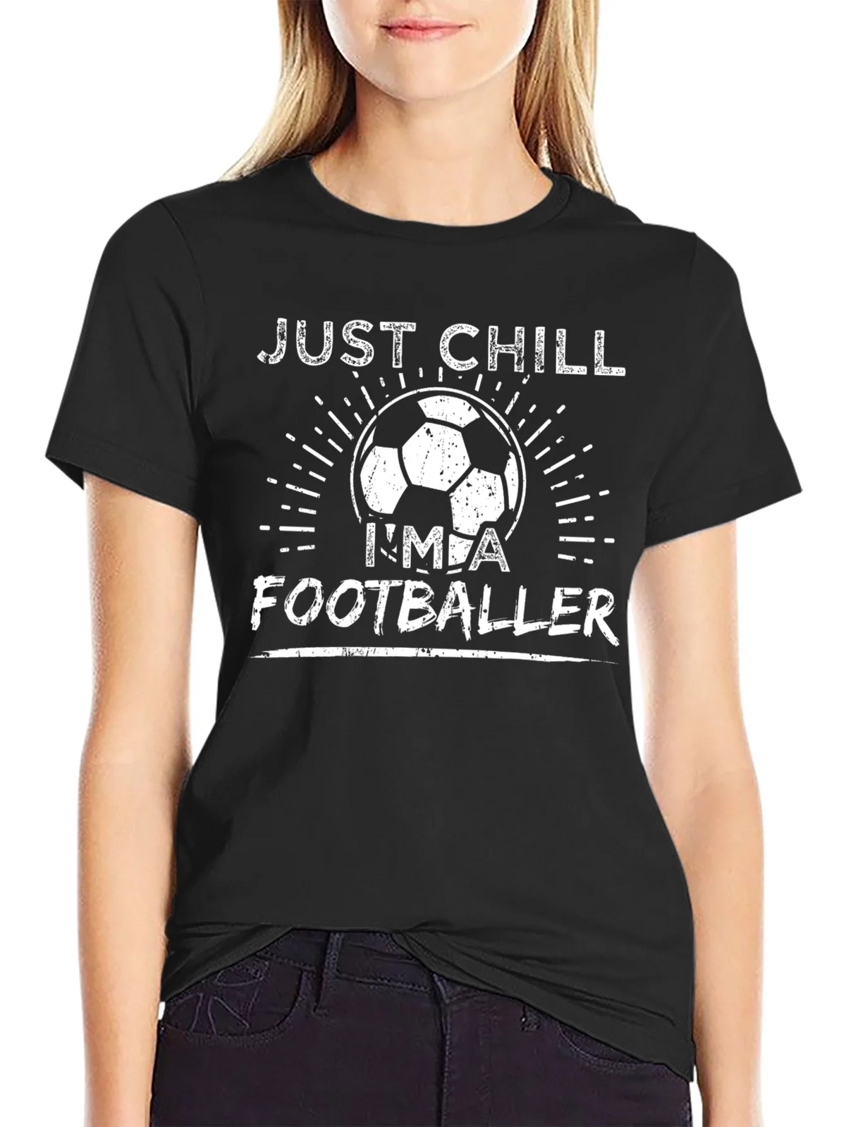 Just Chill Im A Footballer T-Shirt product image 2