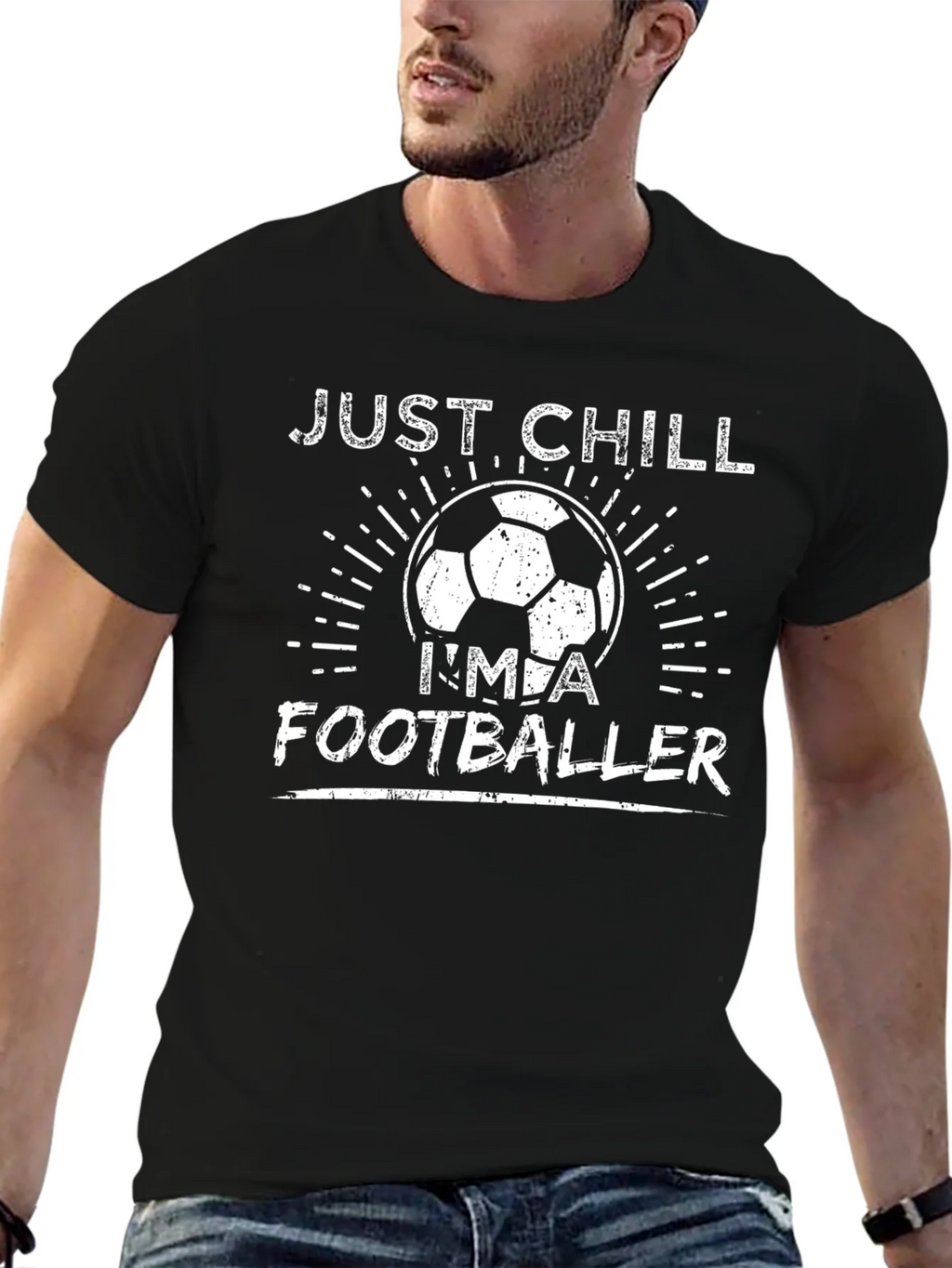 Just Chill Im A Footballer T-Shirt product image 6