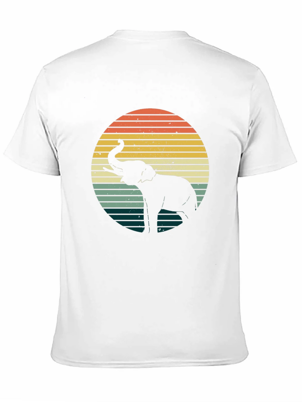 Retro Elephant Sunset Graphic Tee - Black product image 10