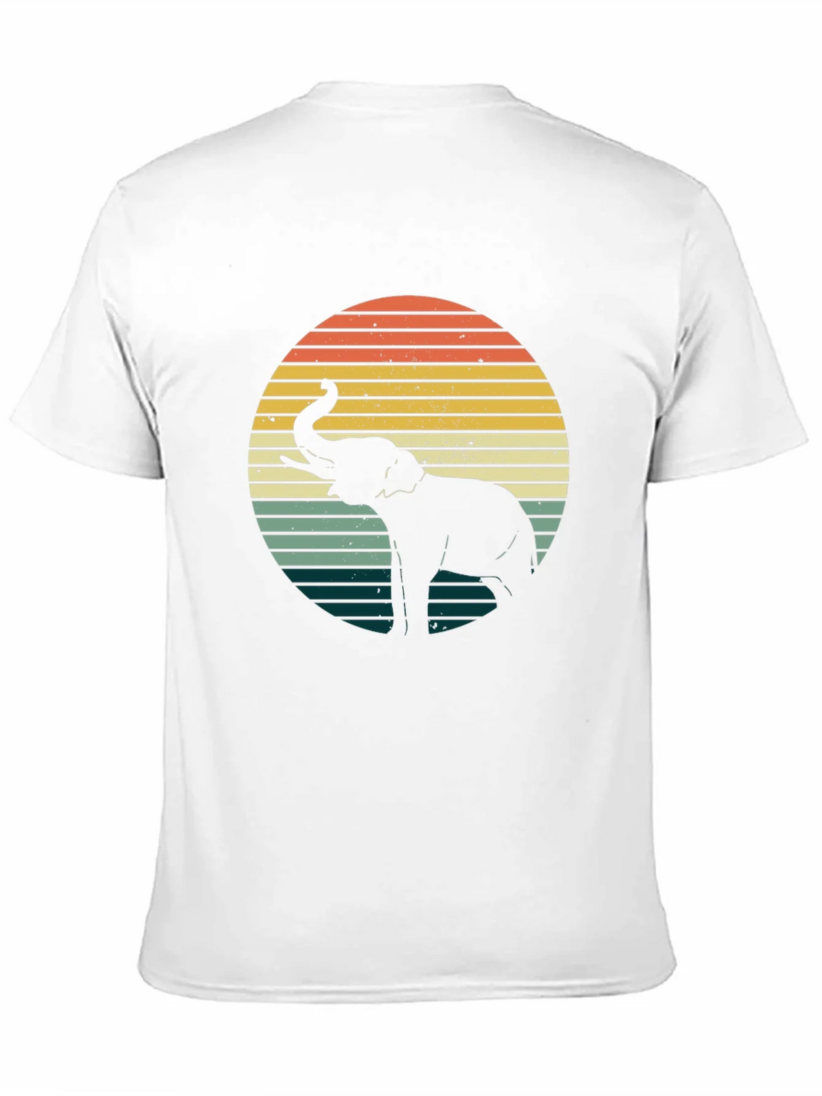 Retro Elephant Sunset Graphic Tee - Black product image 10