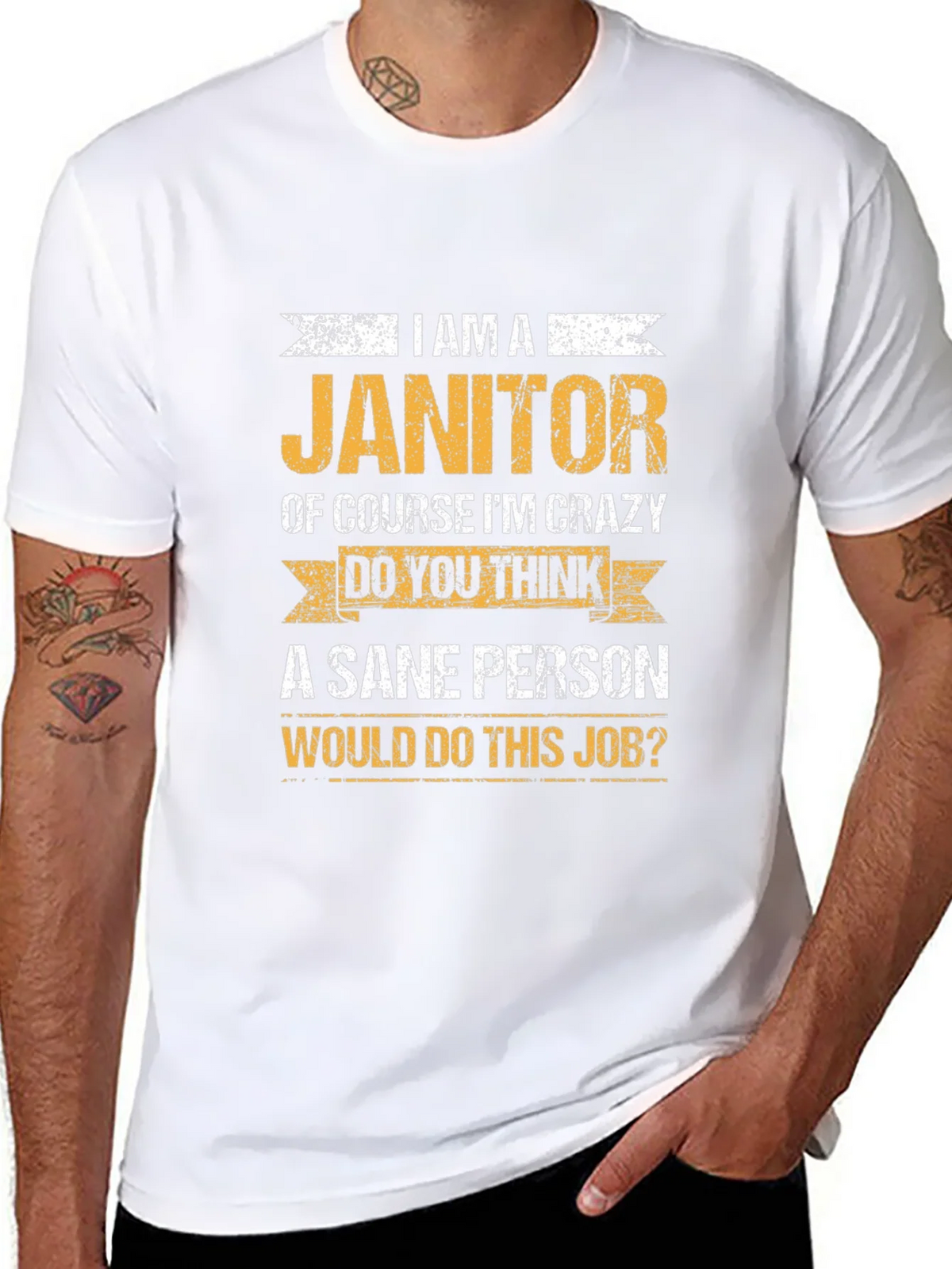 Janitor Crazy Job T-Shirt product image 7
