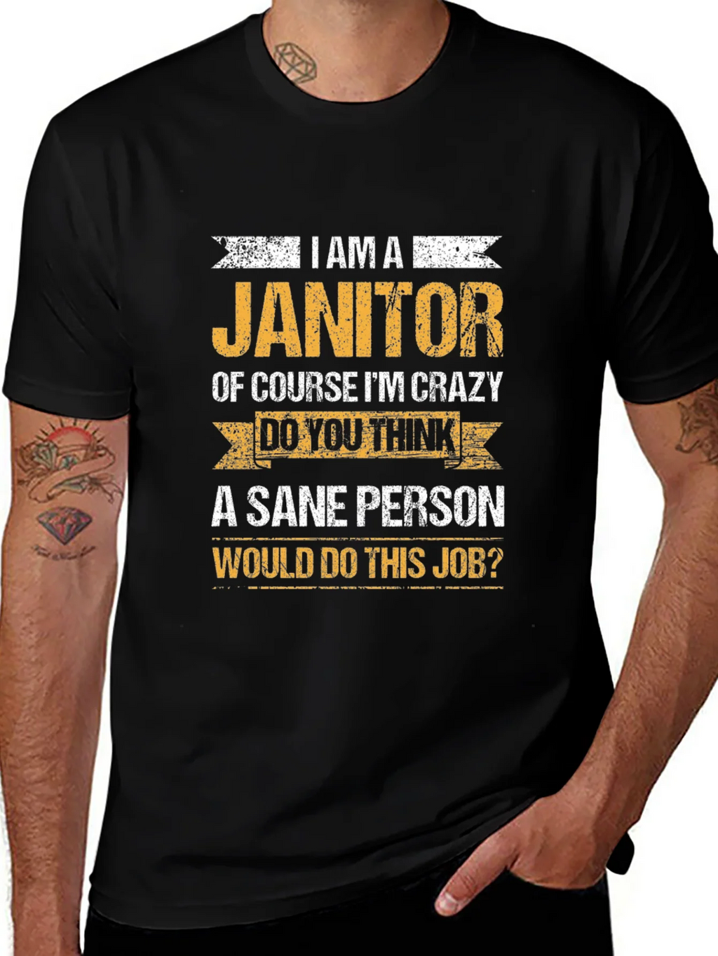 Janitor Crazy Job T-Shirt product image 1