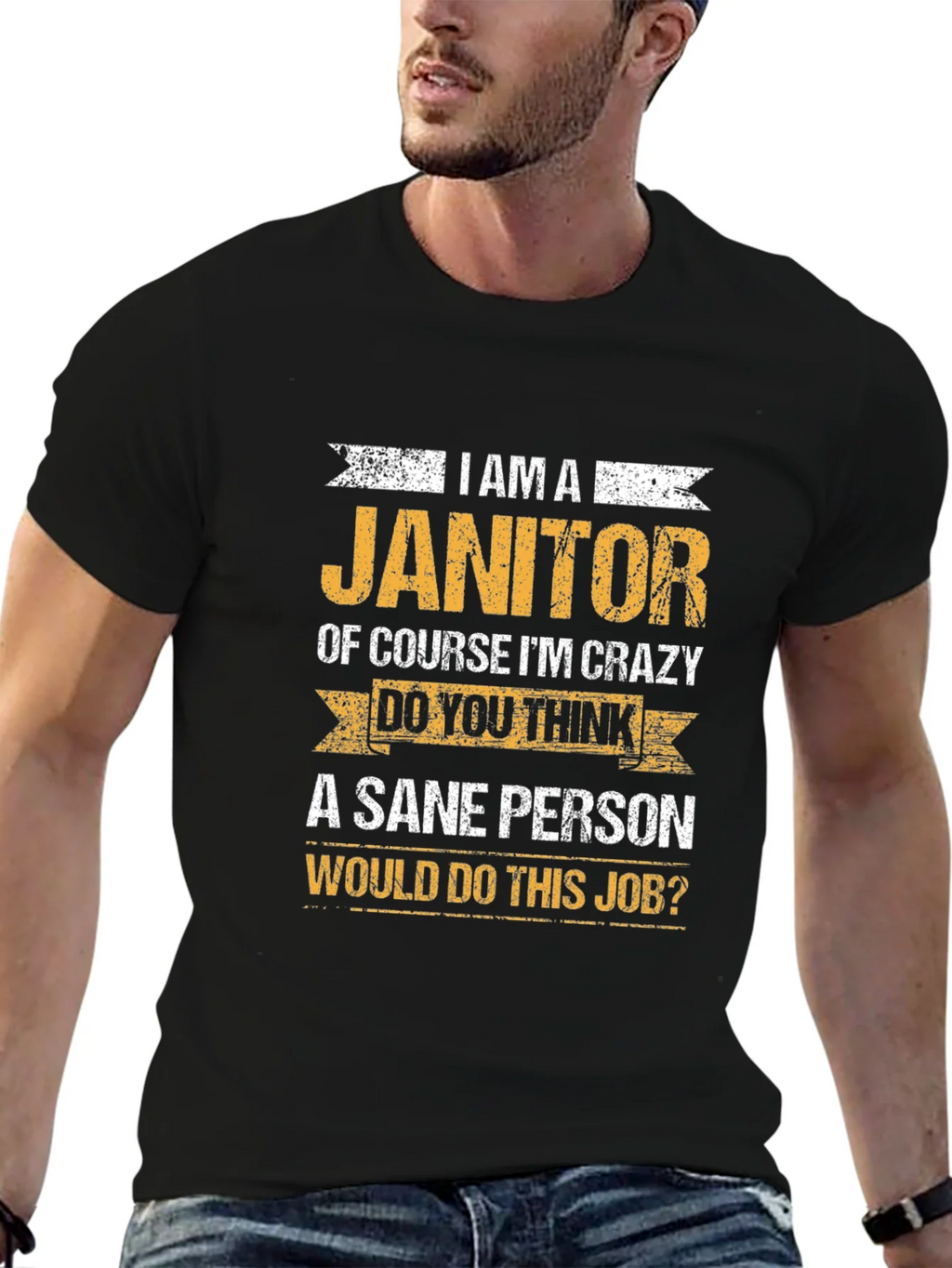 Janitor Crazy Job T-Shirt product image 6