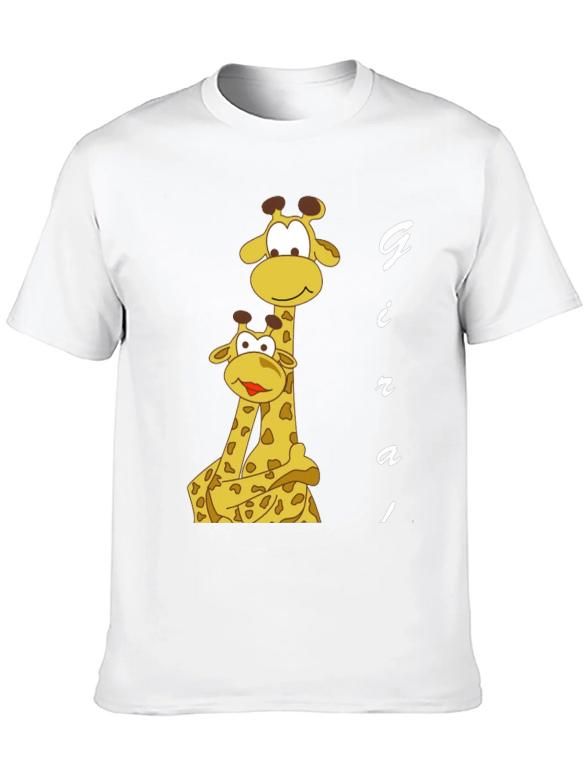 Giraffe Family Graphic Tee - Black Cotton T-Shirt product image 9