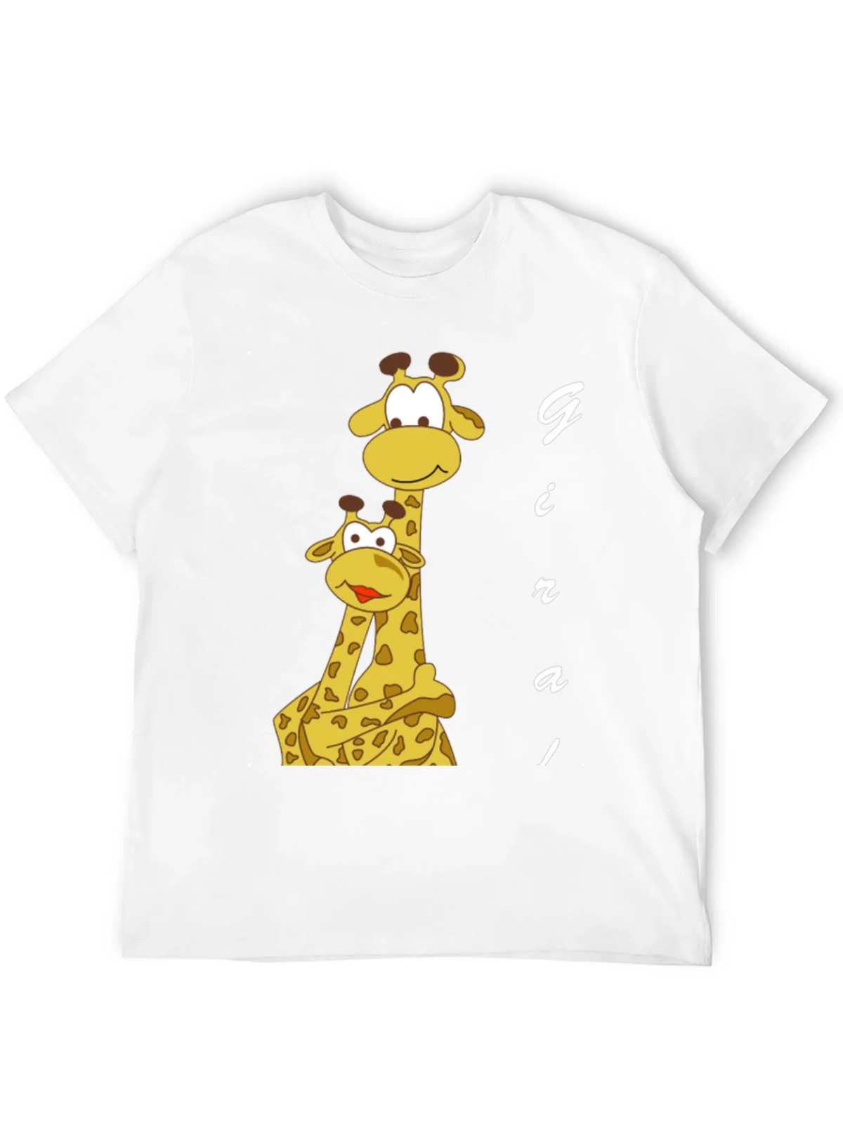 Giraffe Family Graphic Tee - Black Cotton T-Shirt product image 11