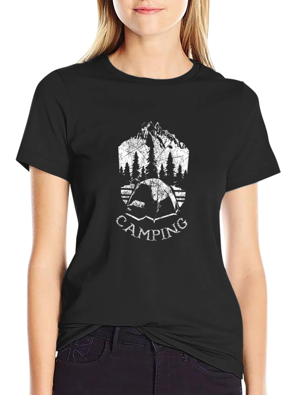 Camping Graphic T-Shirt - Mountain Tent Design product image 2
