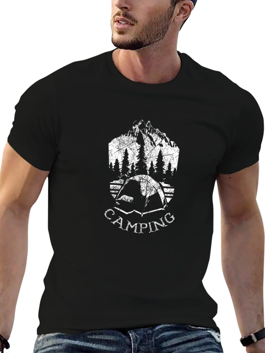 Camping Graphic T-Shirt - Mountain Tent Design product image 6