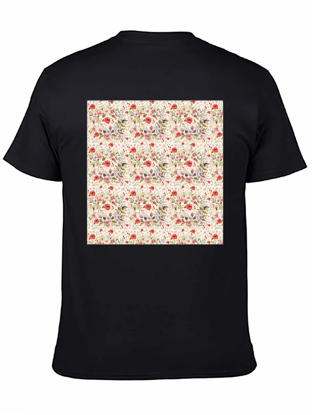 Floral Print Crew Neck Tee - Casual Style product image 4