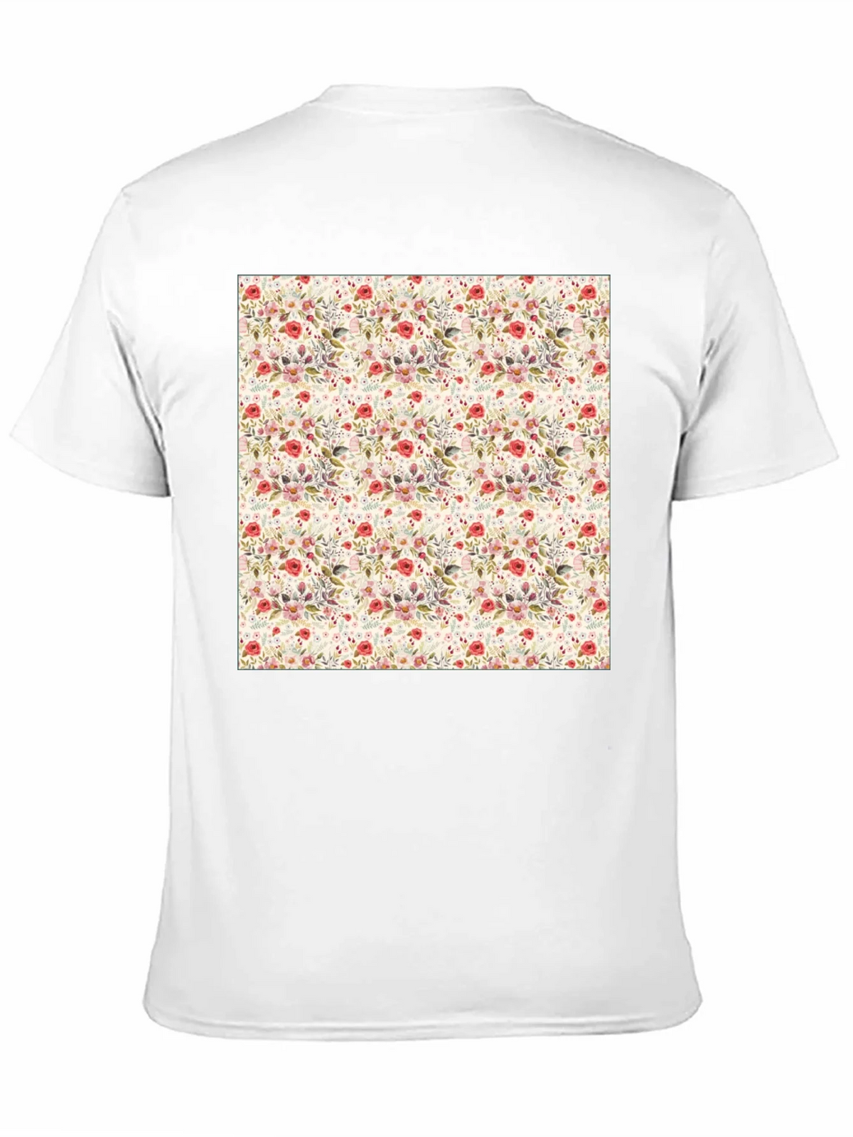 Floral Print Crew Neck Tee - Casual Style product image 10