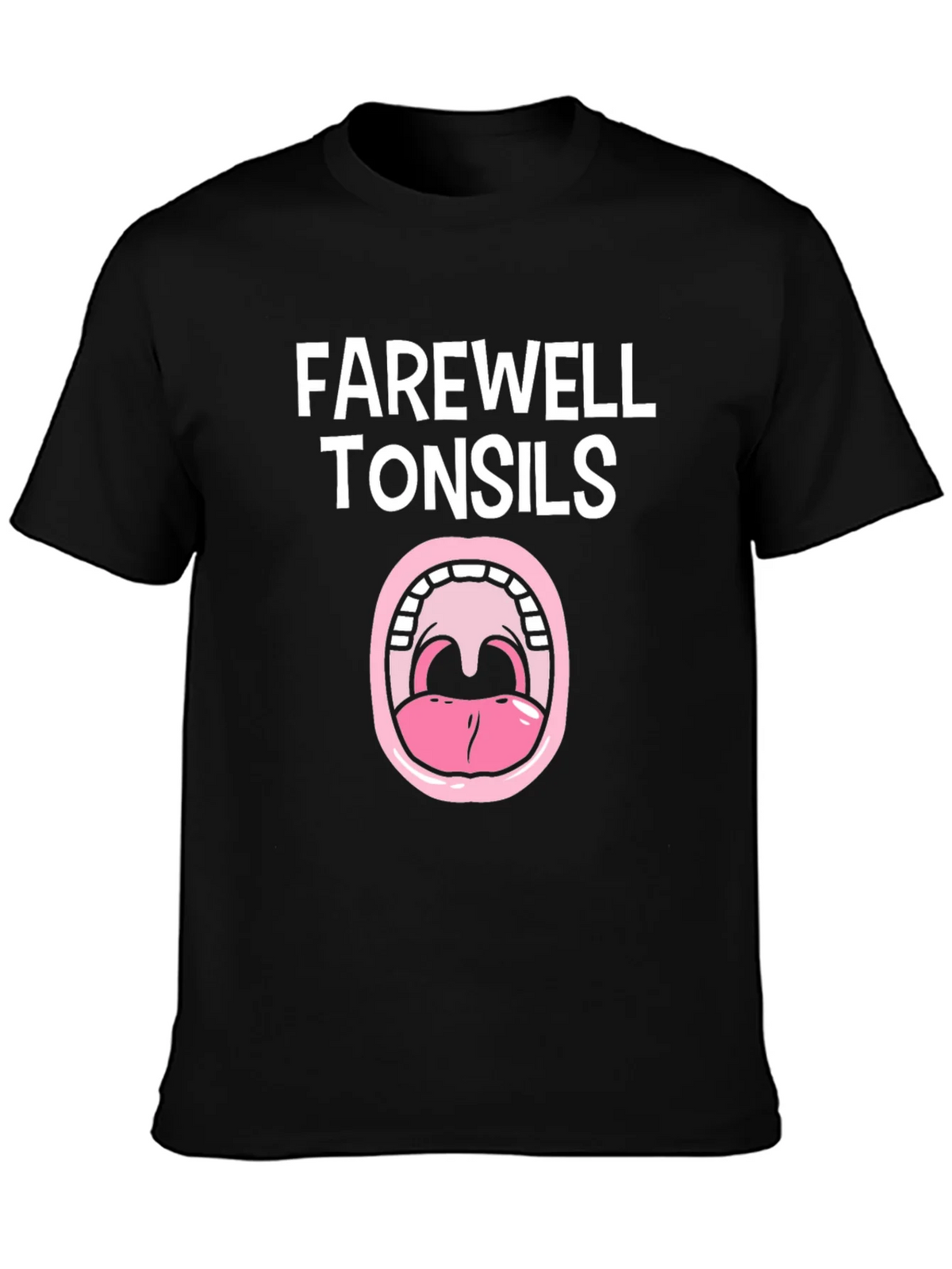 Farewell Tonsils Black Graphic Tee product image 3