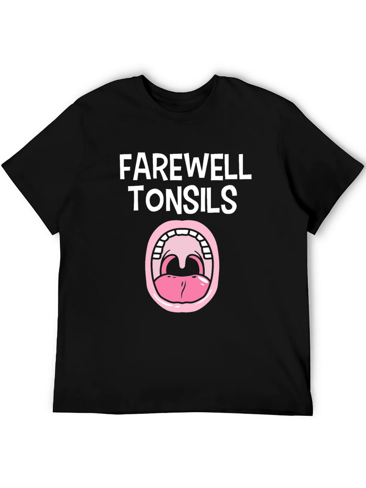 Farewell Tonsils Black Graphic Tee product image 5