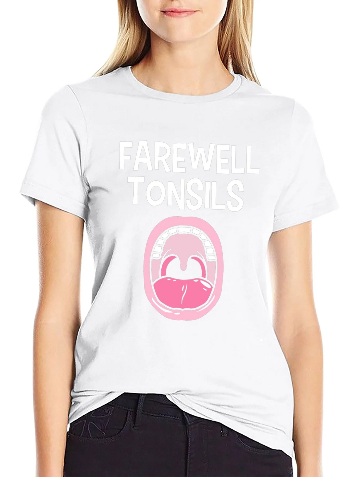 Farewell Tonsils Black Graphic Tee product image 8