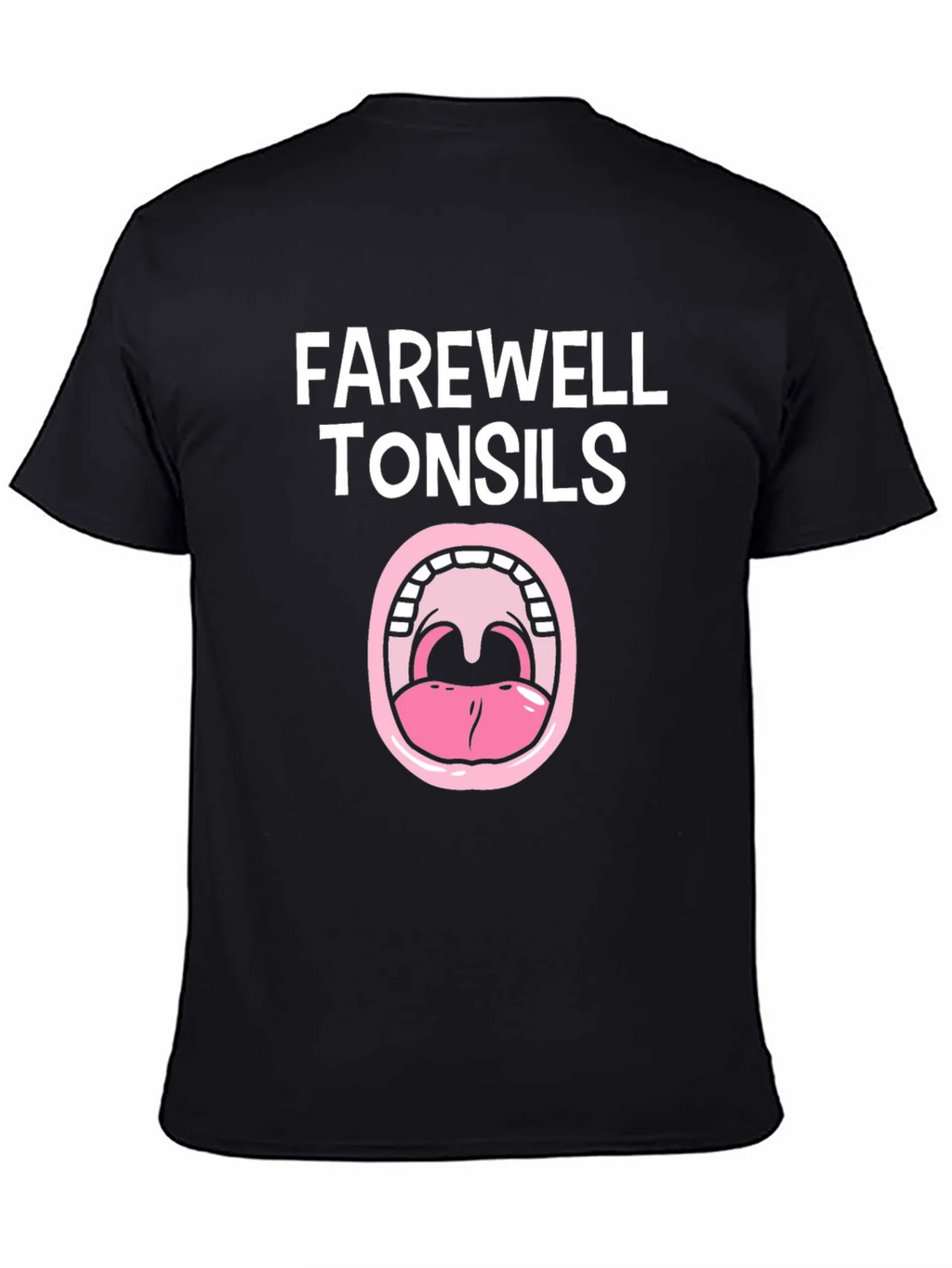 Farewell Tonsils Black Graphic Tee product image 4