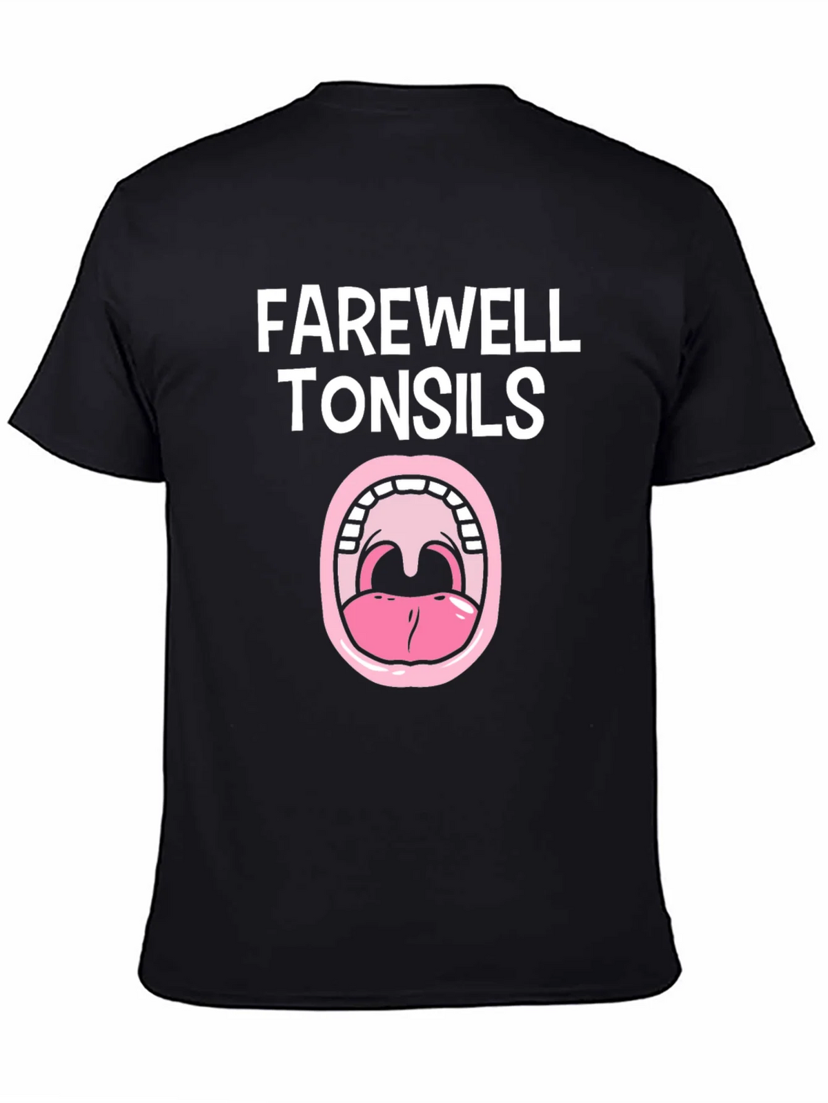 Farewell Tonsils Black Graphic Tee product image 4
