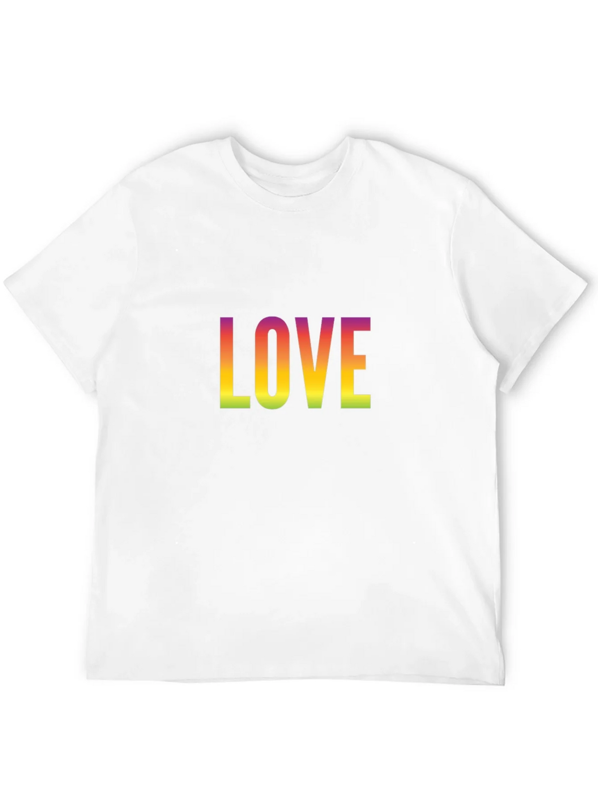 Rainbow Love Graphic Black T-Shirt product image 11