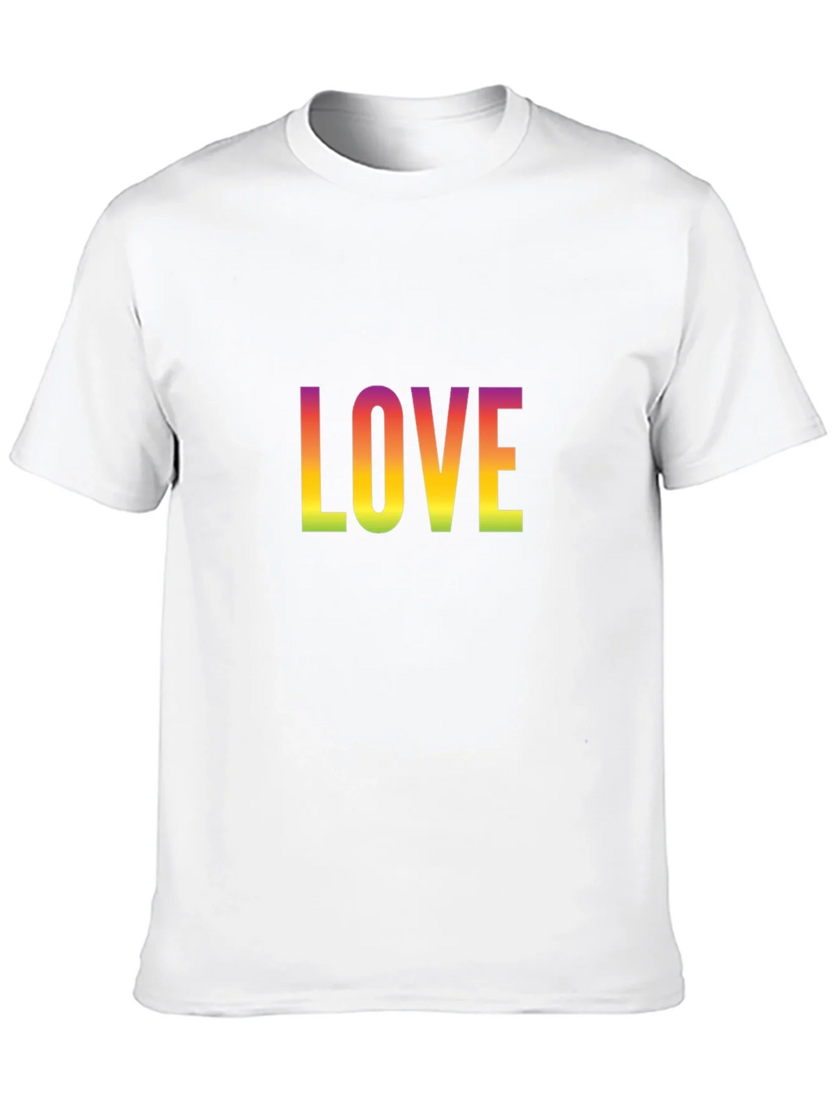 Rainbow Love Graphic Black T-Shirt product image 9