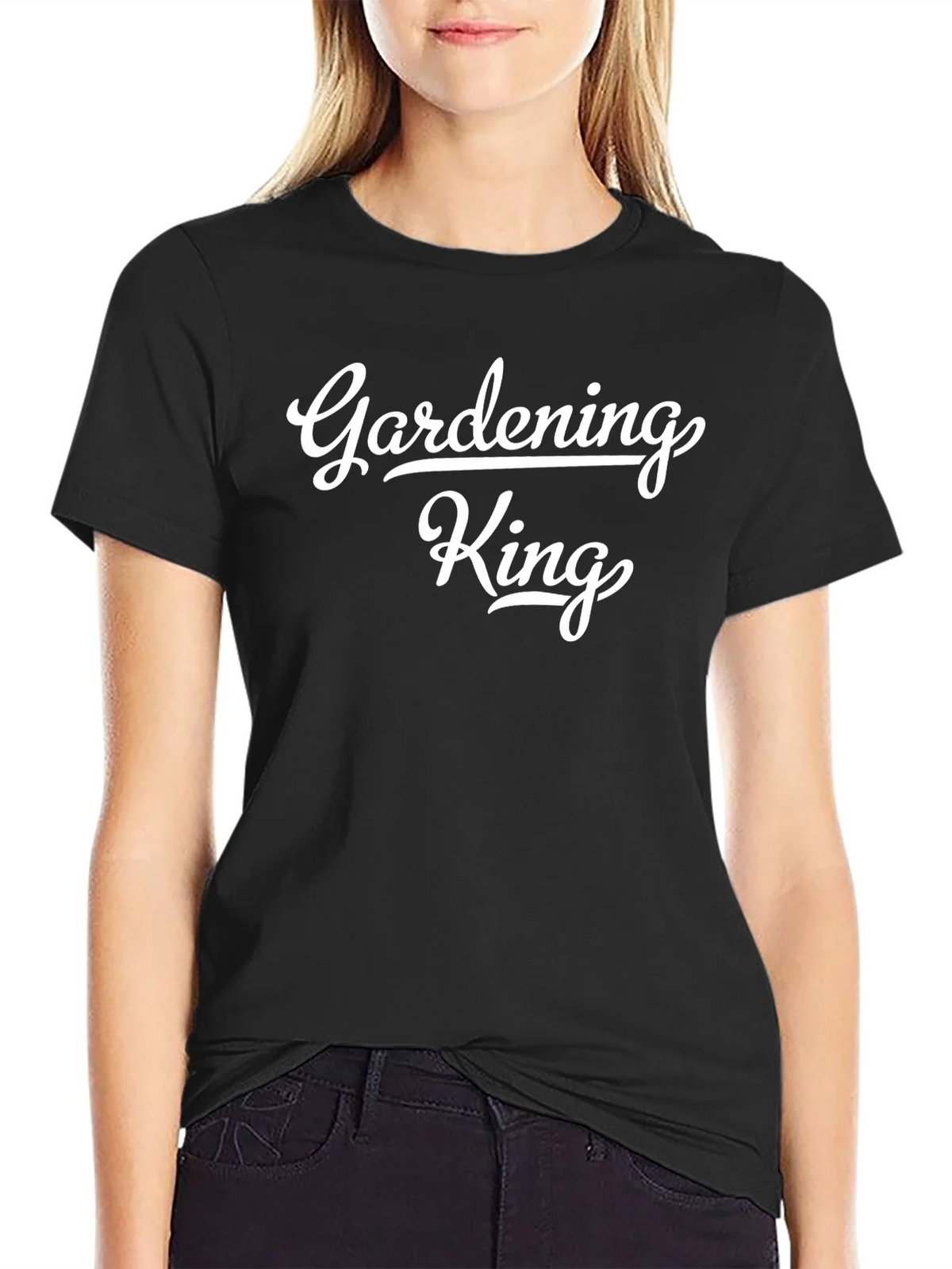 Gardening King Black Cotton T-Shirt product image 2