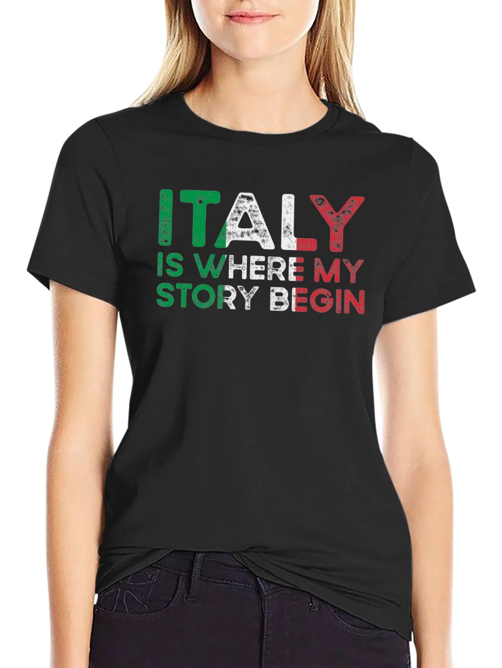 Italy Story Graphic Tee - Black product image 2