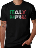 Italy Story Graphic Tee - Black product image 1