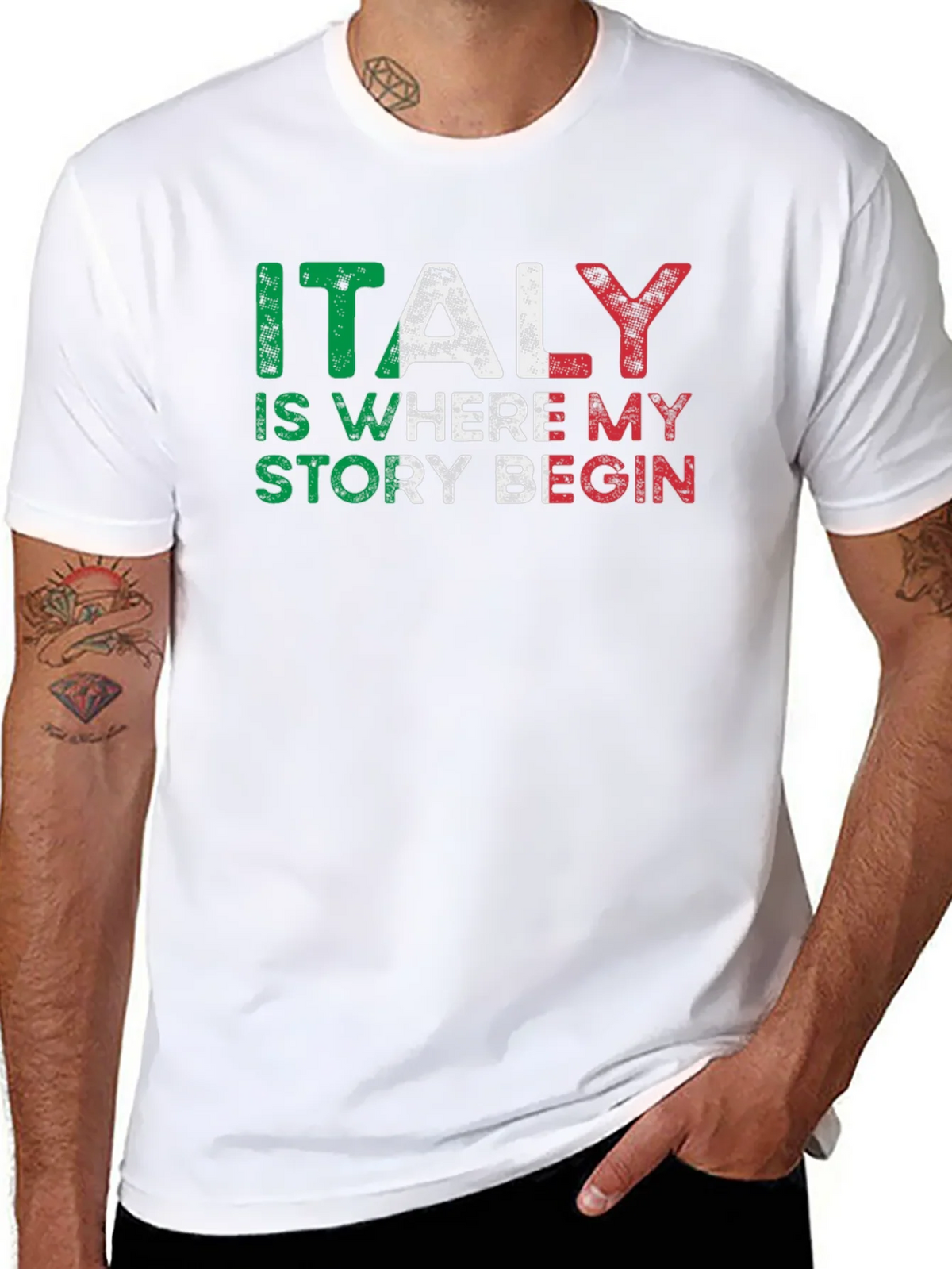 Italy Story Graphic Tee - Black product image 7