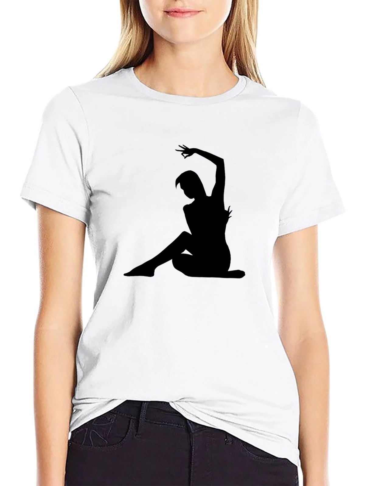 Silhouette Dancer Black Graphic Tee product image 8