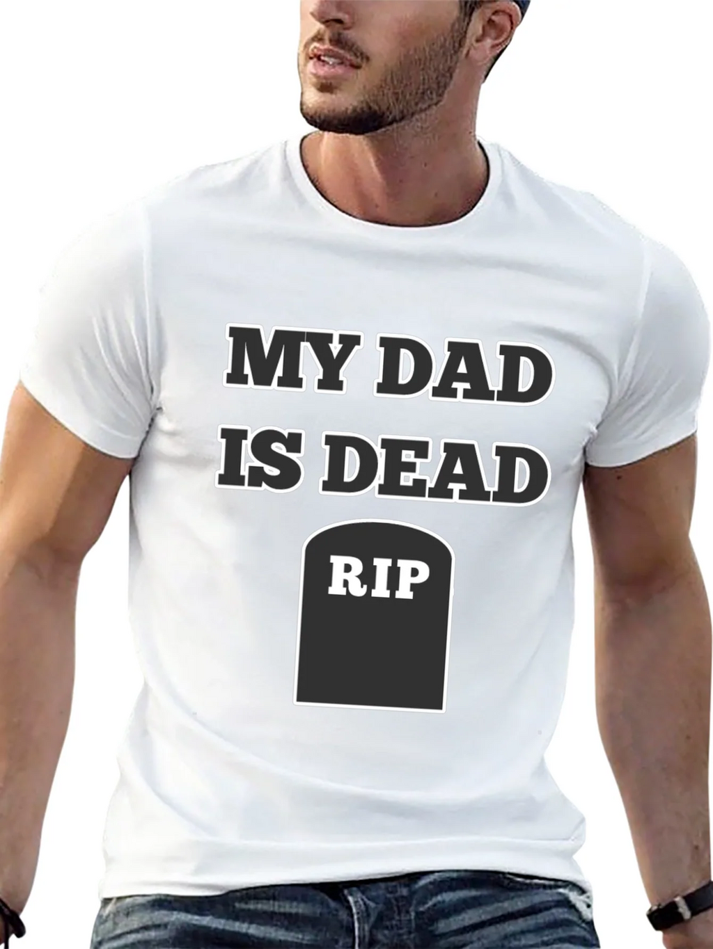 My Dad Is Dead RIP Humor Tee product image 12