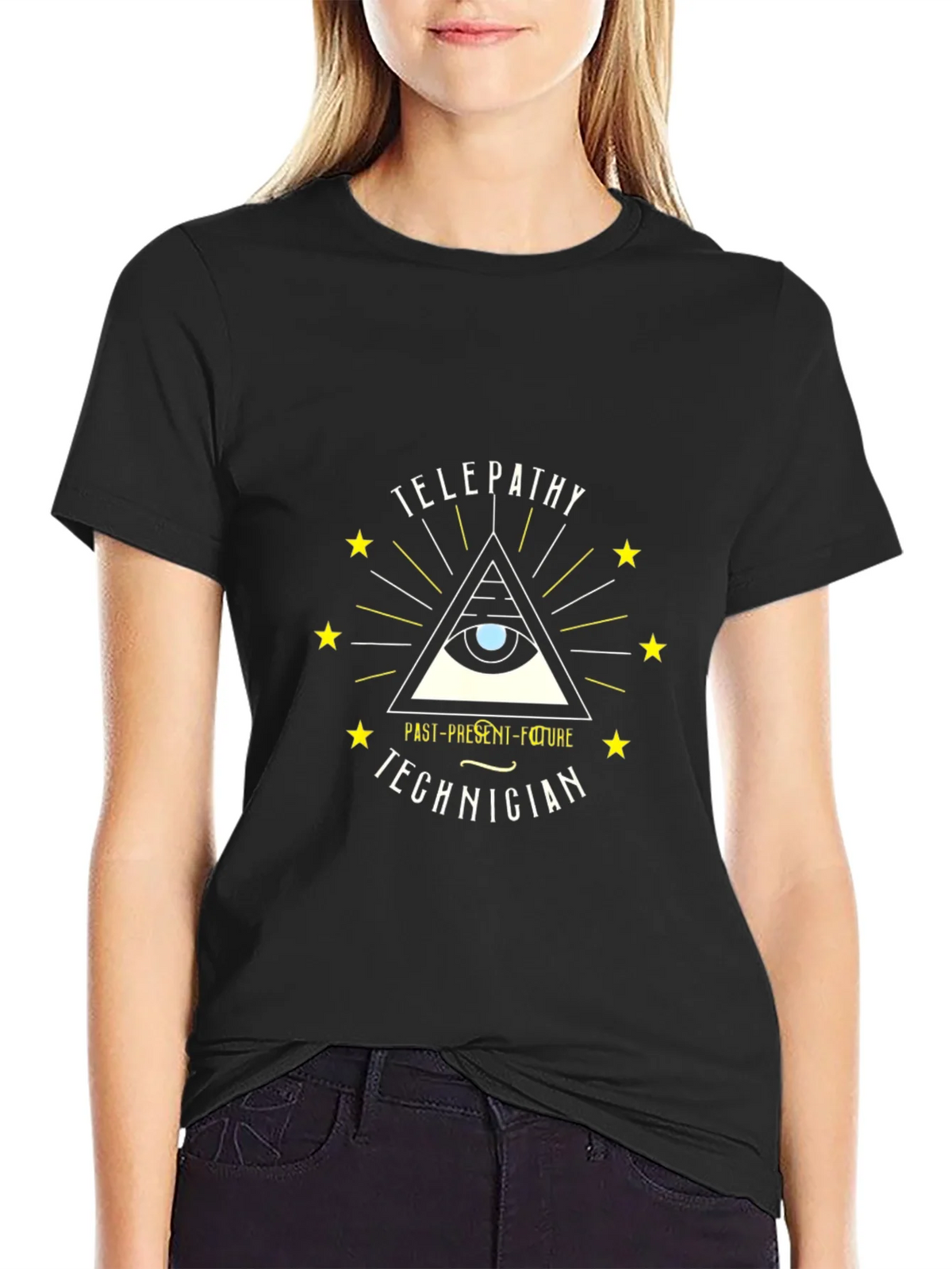 Telepathy Technician Black Graphic Tee product image 2