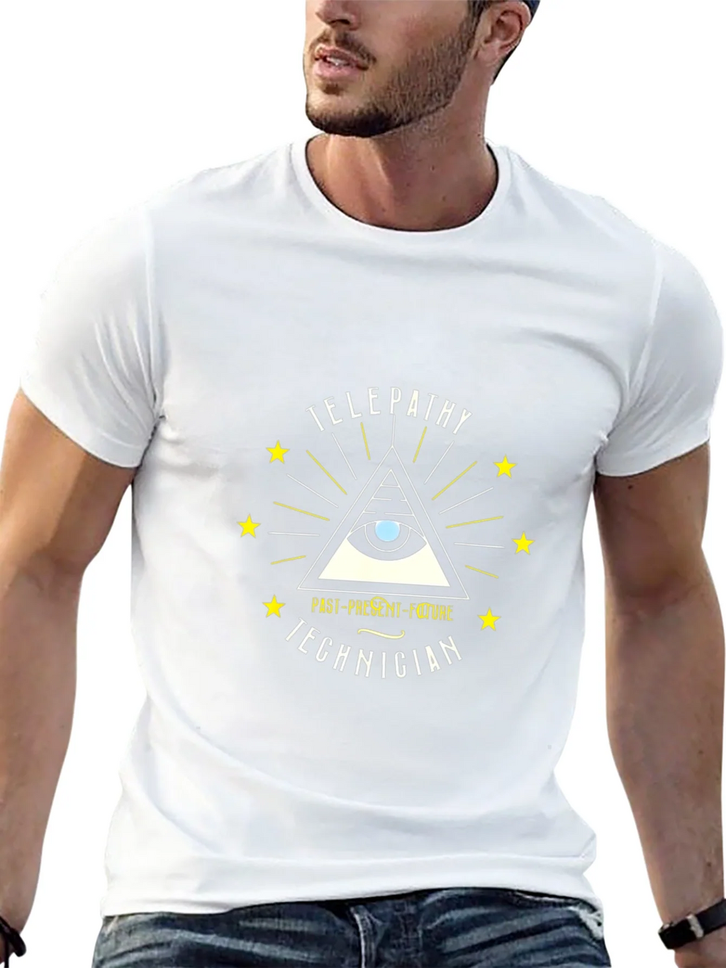 Telepathy Technician Black Graphic Tee product image 12