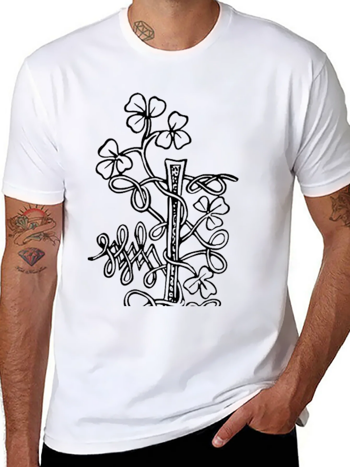 Clover Graphic Print Tee - Lucky Shamrock Shirt product image 3