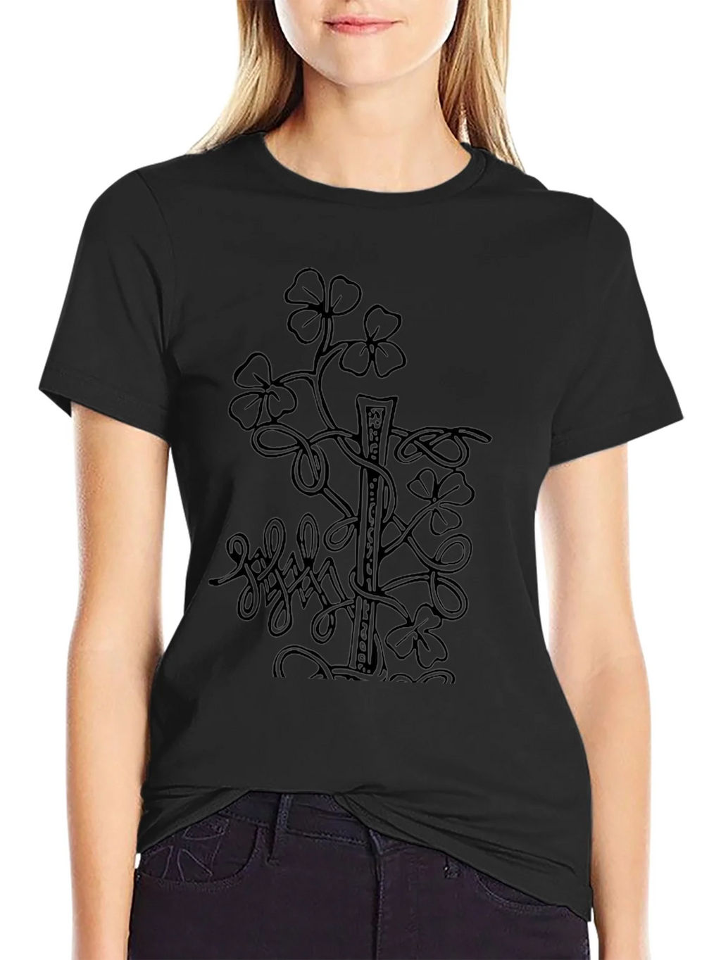Clover Graphic Print Tee - Lucky Shamrock Shirt product image 1
