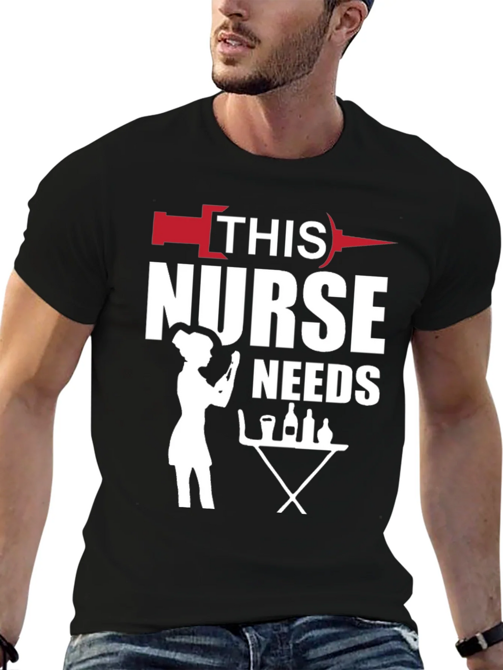 Nurse Needs Wine T-Shirt product image 6