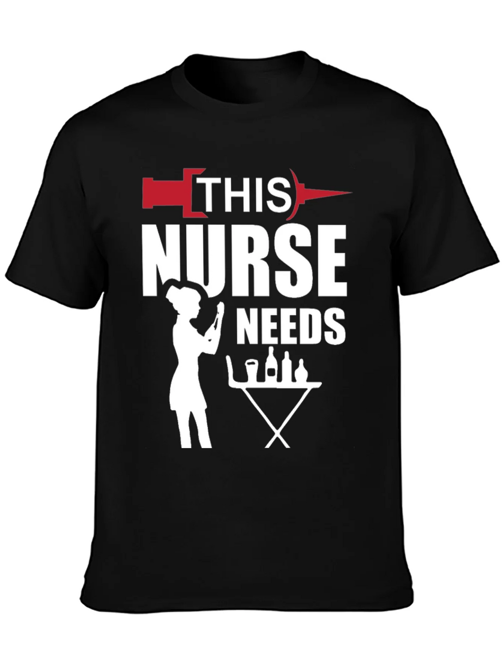 Nurse Needs Wine T-Shirt product image 3