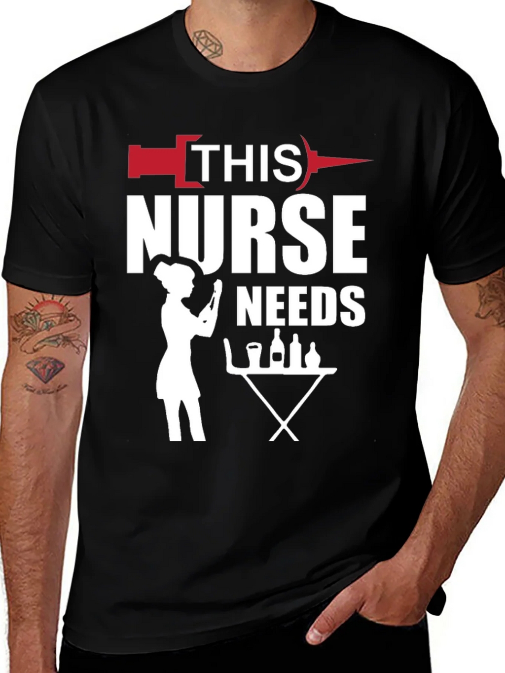 Nurse Needs Wine T-Shirt product image 1